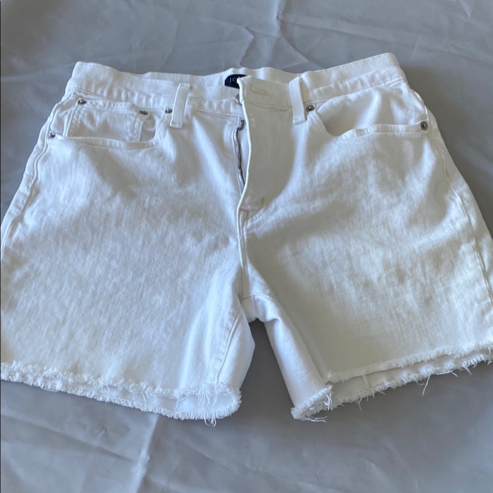 J. Crew White Jean Shorts